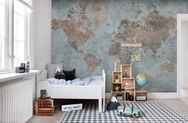 Fototapeta mapa świata dla podróżników