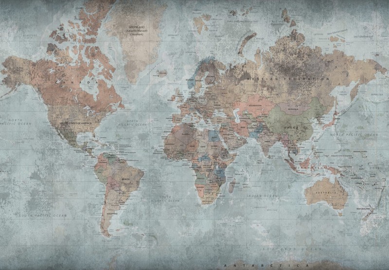 Fototapeta mapa świata dla podróżników