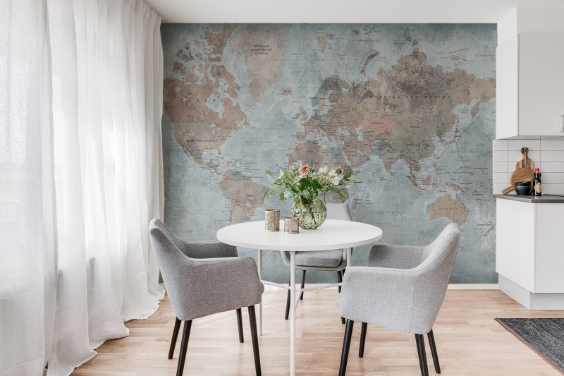 Fototapeta mapa świata dla podróżników
