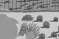 Fototapeta pustynia skały Ayers Rock grafitowa