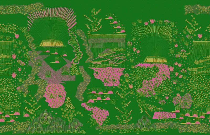 Fototapeta pustynia skały Ayers Rock zielona