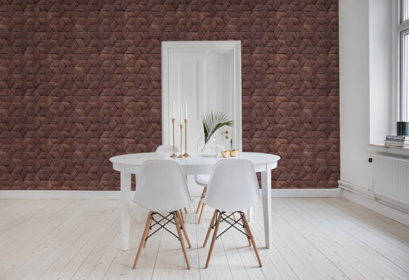 Fototapeta brązowa przypominająca rattan