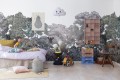 Fototapeta kolorowy las, drzewa