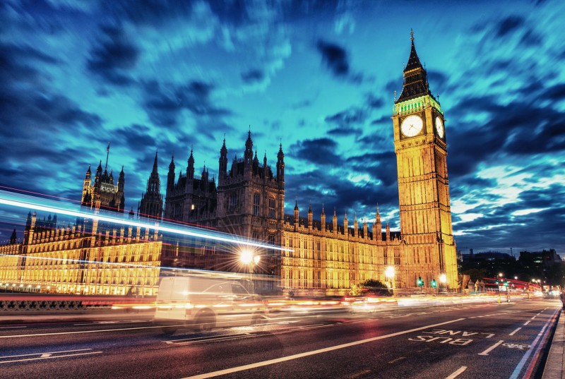 Fototapeta ulica Londynu Big Ben