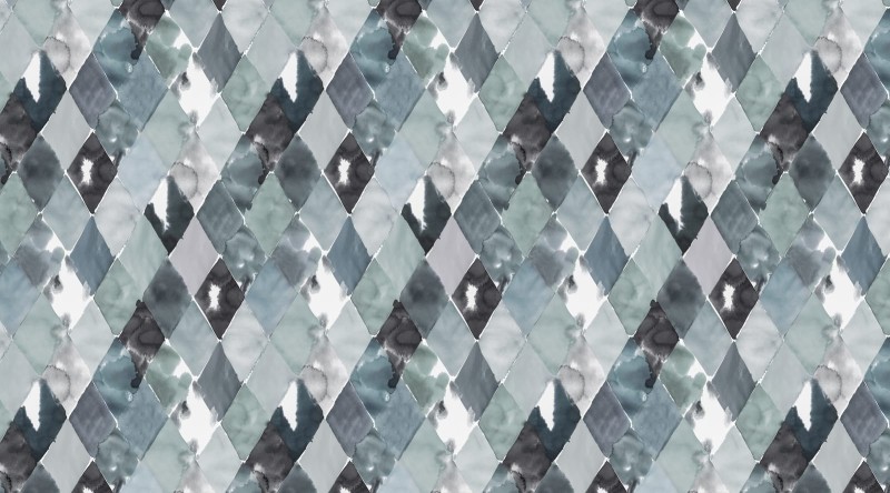 Fototapeta geometryczna romby w odcieniach zieleni