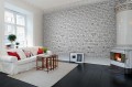 Fototapeta przypominająca mur z białej cegły