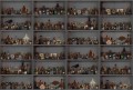Fototapeta szafki półki z butelkami i drobiazgami