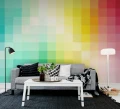 Fototapeta geometryczna kolorowe kwadraty