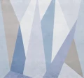 Fototapeta geometryczna trójkąty w odcieniach niebieskiego