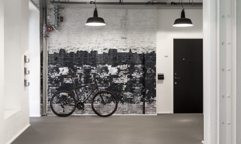 Fototapeta dwu kolorowy mur z cegły