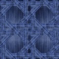 Fototapeta z geometrycznym wzorem przypominającym jeans
