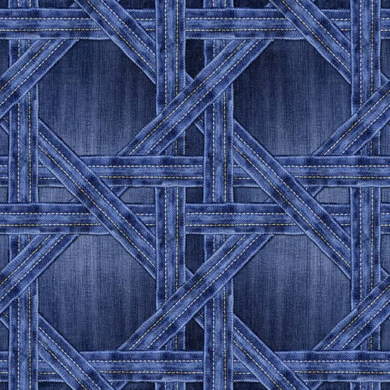 Fototapeta z geometrycznym wzorem przypominającym jeans