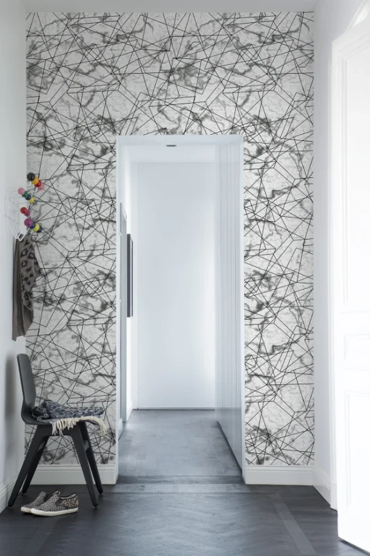 Fototapeta geometryczna linie, trapezy i prostokąty