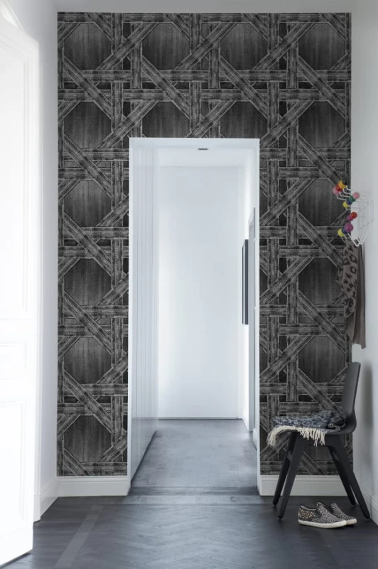 Fototapeta z geometrycznym wzorem przypominającym jeans
