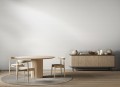 Tapeta w biały wzór z weluru na perłowym tle
