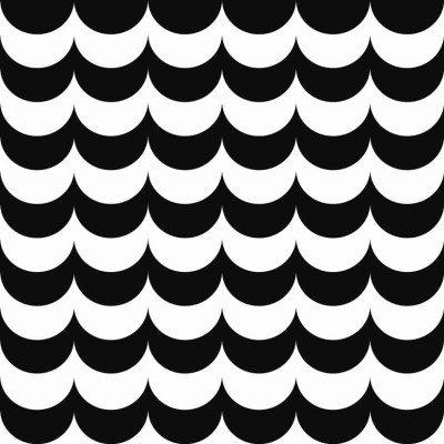 Czarno-biała tapeta z geometrycznym wzorem