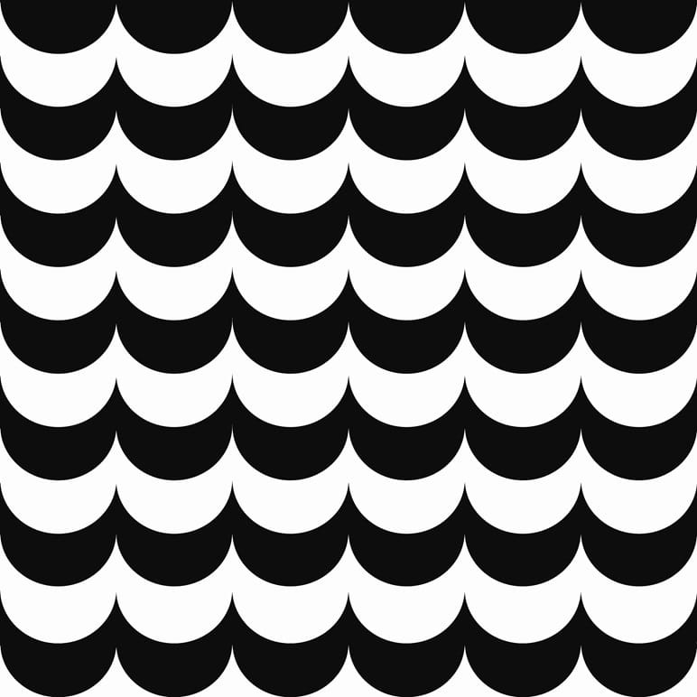 Czarno-biała tapeta z geometrycznym wzorem