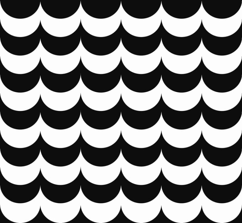 Czarno-biała tapeta z geometrycznym wzorem