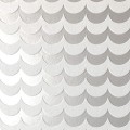 Biało-srebrna tapeta z geometrycznym wzorem