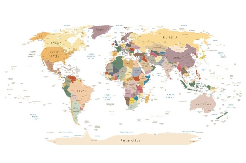 Fototapeta Mapa Świata