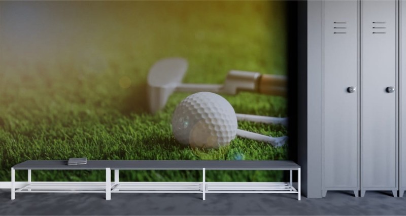 Fototapeta Piłka golfowa na trawie