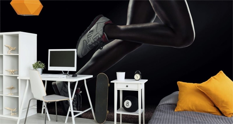 Fototapeta Nogi sportowca podczas biegu