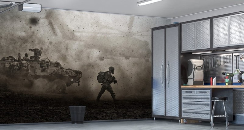 Fototapeta Wojsko na pustyni