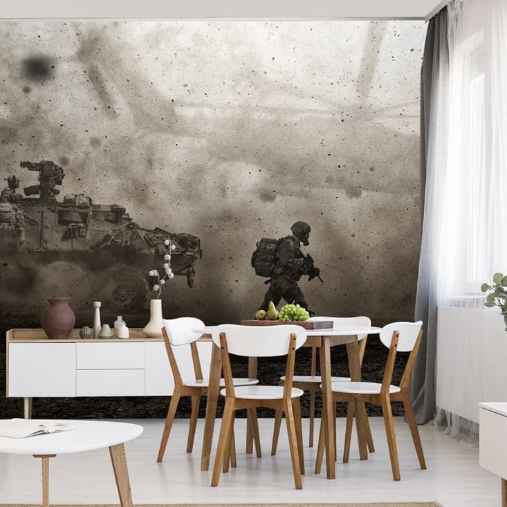 Fototapeta Wojsko na pustyni