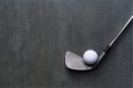 Fototapeta Piłka golfowa z kijem