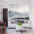 Fototapeta Mglisty las sosnowy