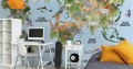 Fototapeta Akwarelowa mapa świata