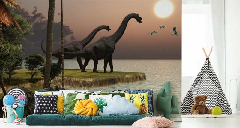 Fototapeta Dinozaury nad wodą
