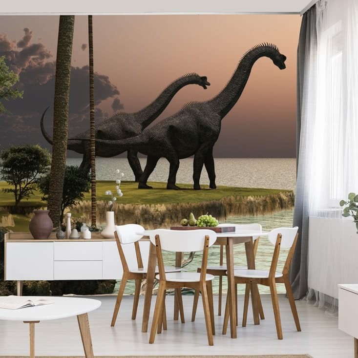 Fototapeta Dinozaury nad wodą