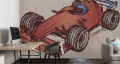 Fototapeta Bolid F1 w stylu grunge