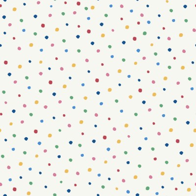 Tapeta dla dzieci w kolorowe kropeczki confetti