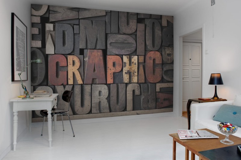Fototapeta literki z efektem 3D