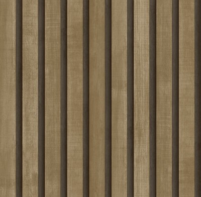 Tapeta w brązowe lamele z efektem 3D
