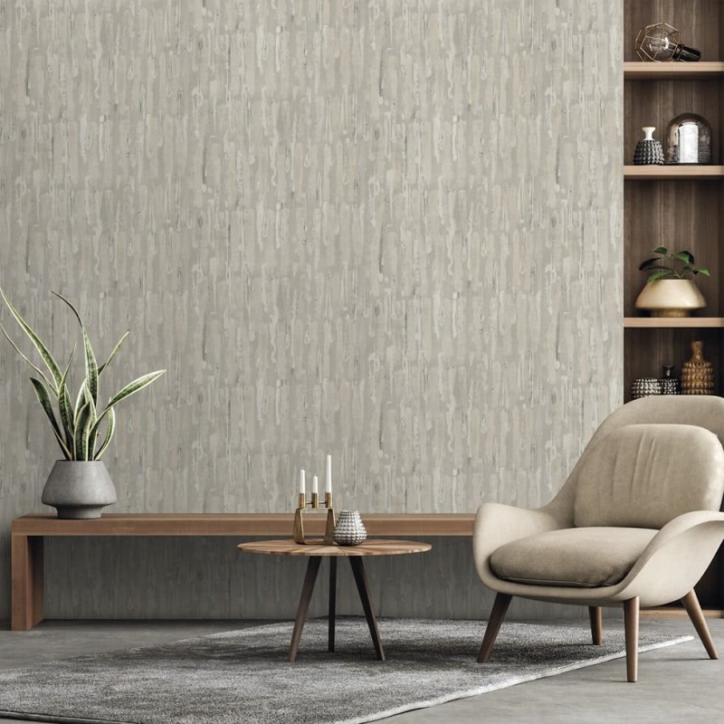 Beżowa tapeta z ozdobnym wzorem grunge