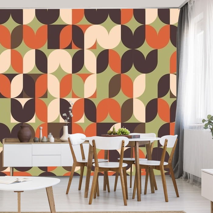 Fototapeta Abstrakcja geometryczna w stylu retro