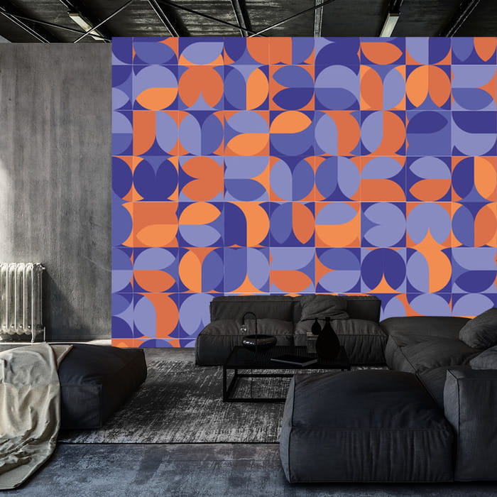 Fototapeta Wzór geometryczny w stylu retro
