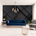 Fototapeta Czarna abstrakcja geometryczna z efektem 3D