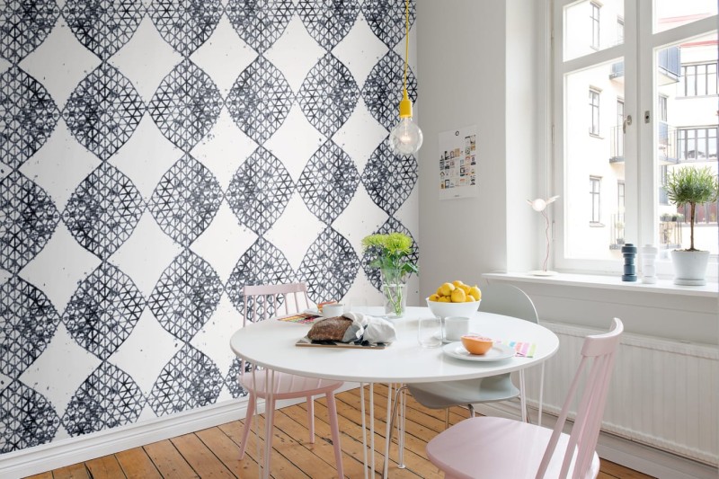 Fototapeta szary wzór geometryczny