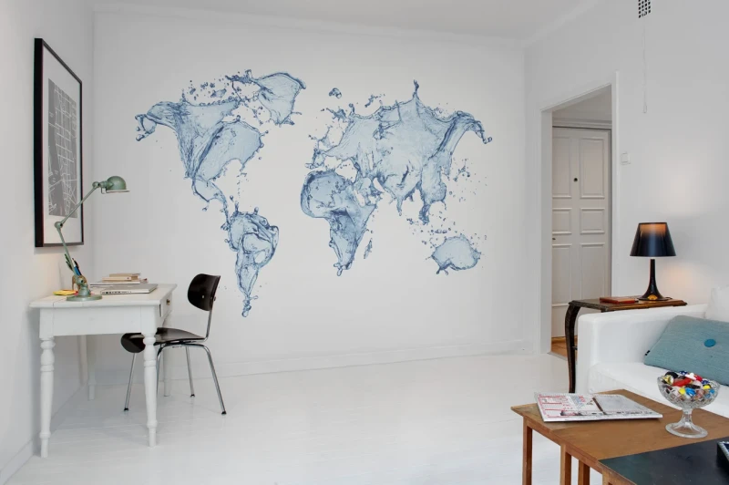 Fototapeta wodna mapa świata
