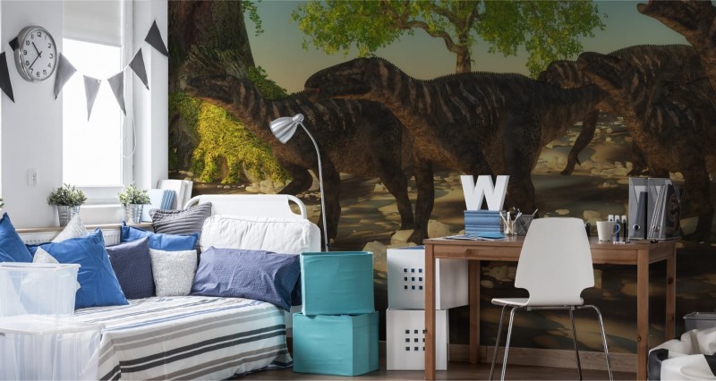 Fototapeta Dinozaury i przyroda