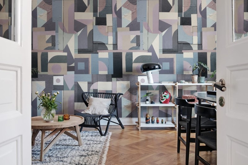 Fototapeta geometryczne kształty w pastelach