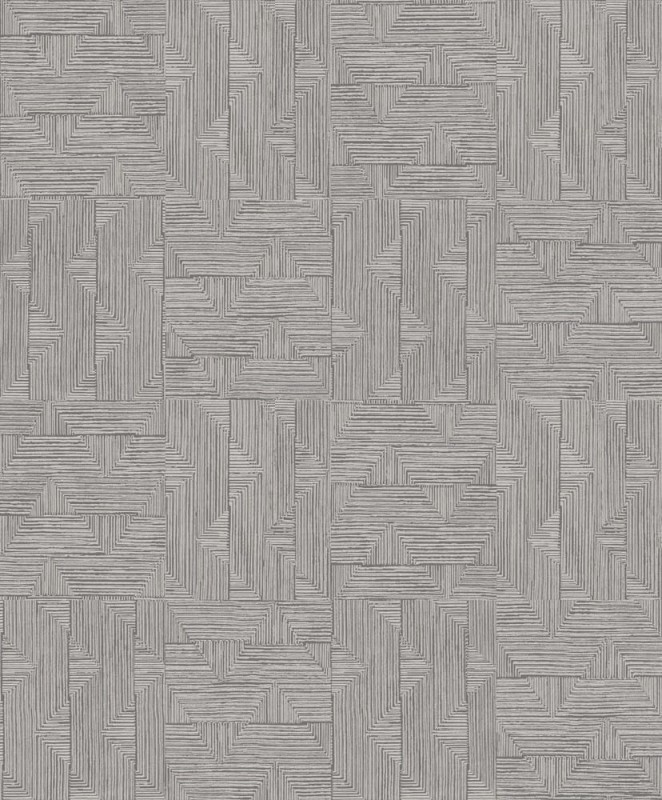Brązowa tapeta w geometryczny wzór