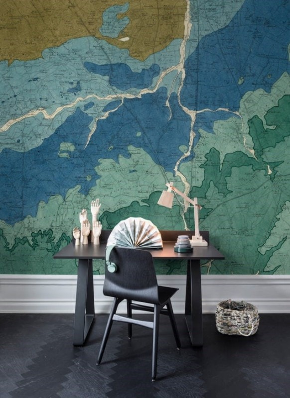 Fototapeta kolorowa mapa geologiczna