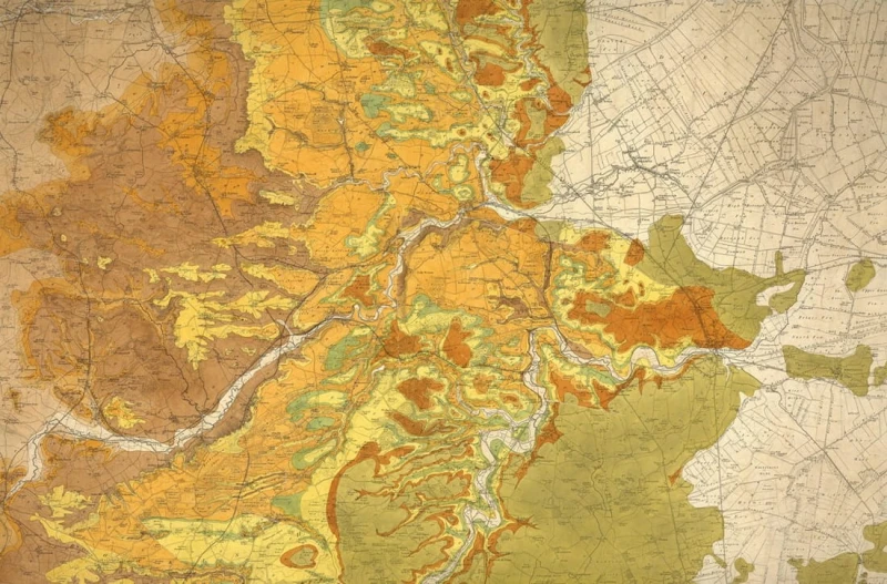 Fototapeta pomarańczowa mapa