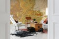 Fototapeta pomarańczowa mapa