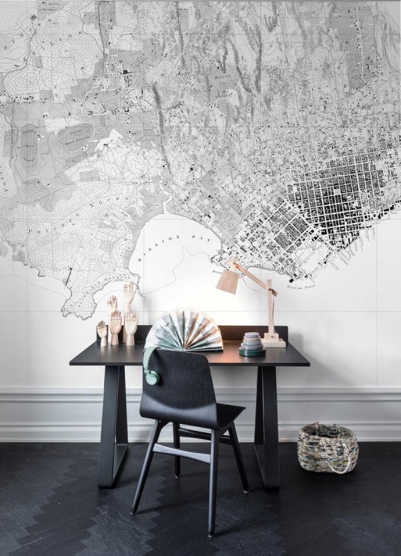Fototapeta mapa wybrzeża San Francisco